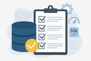 A visualization of an oracle database performance checklist.