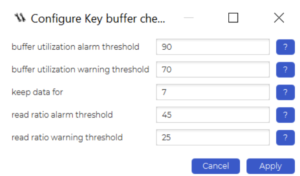 How to key buffer configuration.